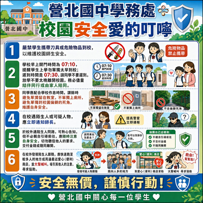 校園安全愛的叮嚀